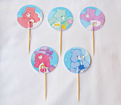 care bears cupcake toppers for kids party supplies birthday party nursery domum vindemia