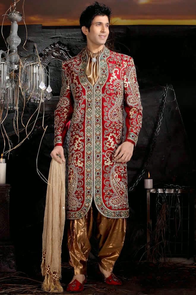 Best Pakistani Wedding Dresses For Men 2015