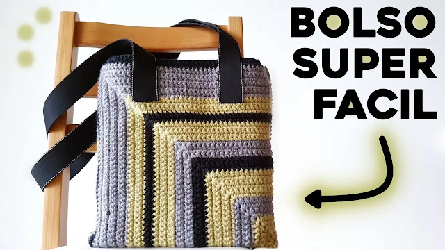 PASO A PASO GRATIS de Bolso Fácil te Tejer a Crochet