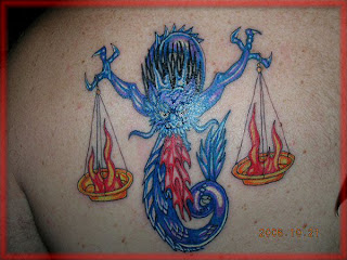 Zodiak Tattoos Gallery - Libra Tattoo 