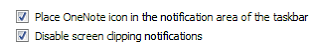 OneNote Other Options