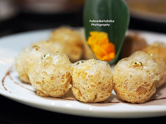 Deep Fried Durian With Yam Puff 