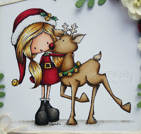 Christmas card using Christmas Wishes by Tiddly Inks