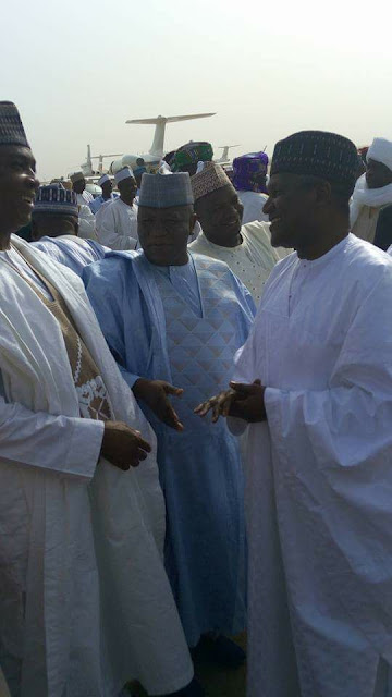 PHOTOS: President Buhari and Other Dignitaries Arrive Sokoto For Sultan’s 10th Anniversary Event