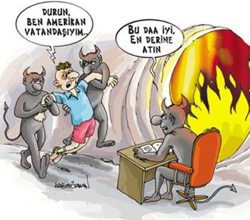 cehennem karikatür