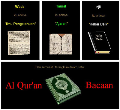 satu lawan banyak, alquran vs injil,