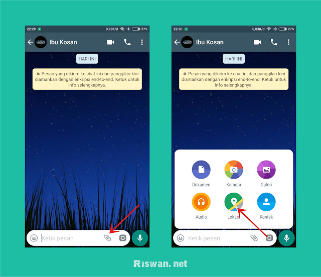 Cara Share Lokasi di Whatsapp Dengan Mudah