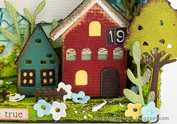 Layers of ink - Miniature House Shadow Box by Anna-Karin Evaldsson