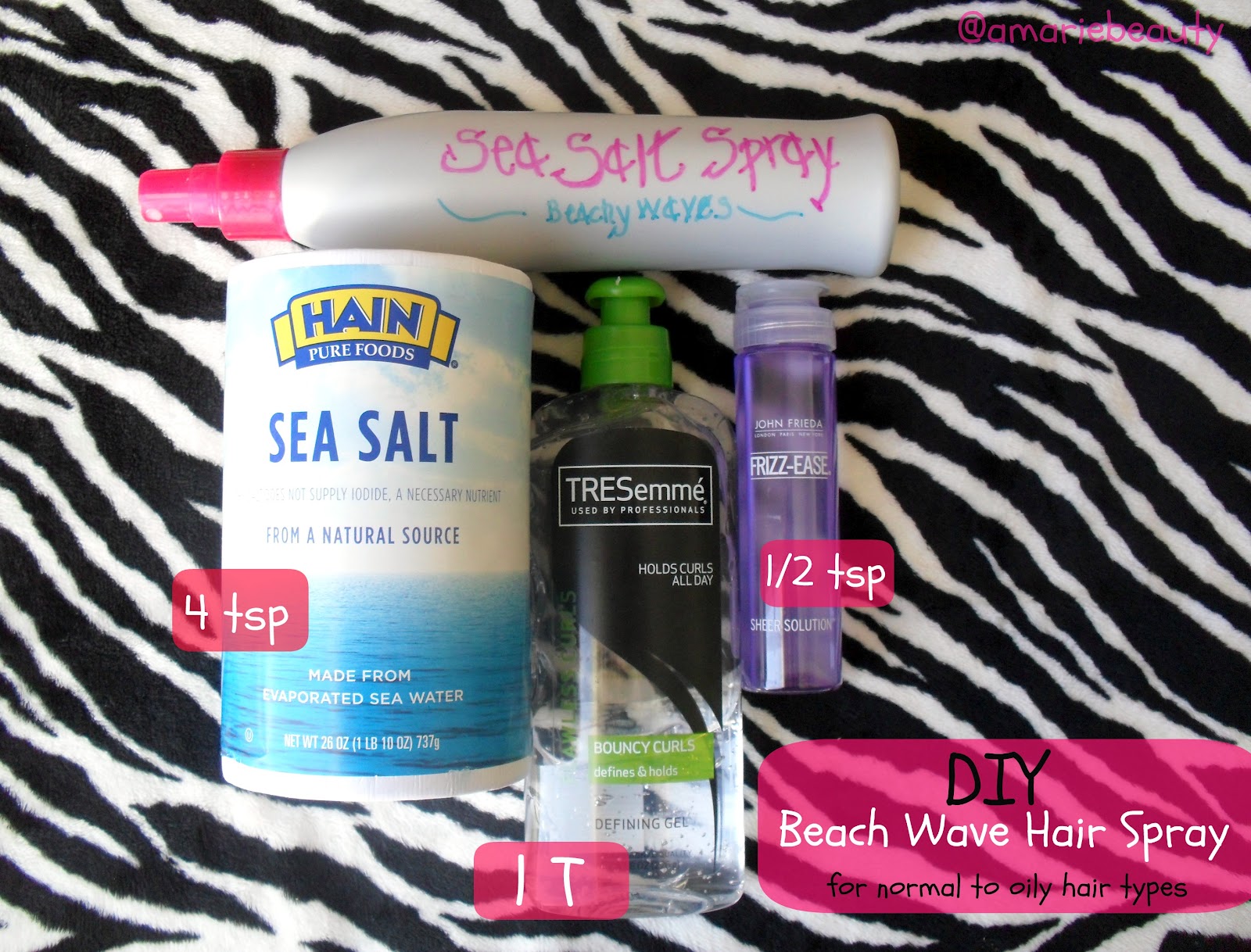 amariebeauty: DIY Sea Salt Spray | For Beachy Hair Waves