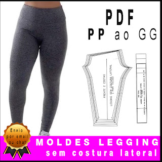 molde calça leguin