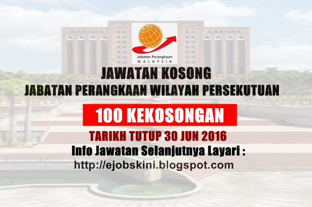 Jawatan Kosong Jabatan Perangkaan Wilayah Persekutuan