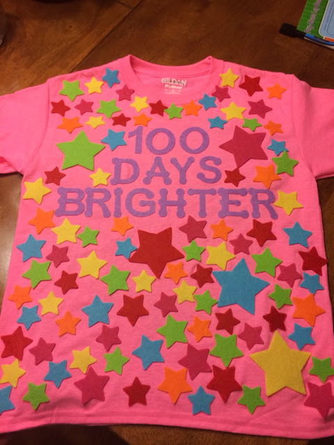 100 Days Brighter - 100 Days of School Shirt Idea