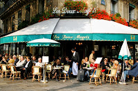 Restaurant Les Deux Magots, Paris.