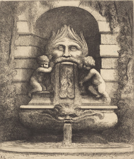 Fountain: Grotesque, Children and Basin, Alphonse Legros