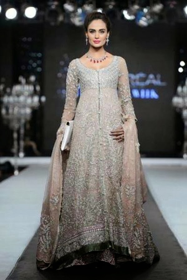 Pak Indian  Full Sleeve  Wedding  Dresses  2014 for Married 