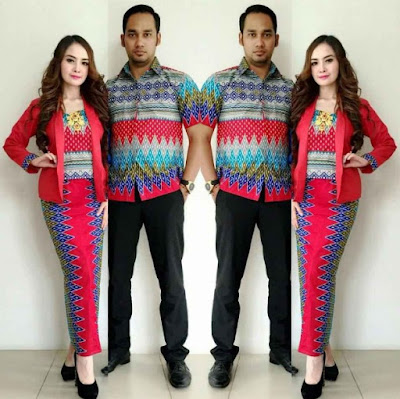 Contoh Baju Kebaya Batik Couple Kondangan