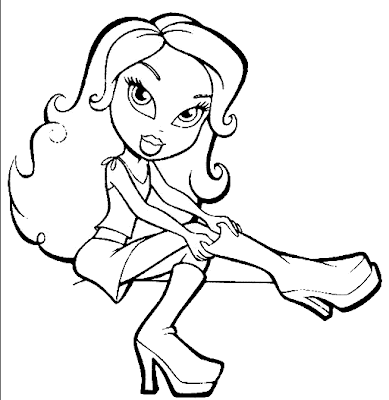 coloring pages. Bratz colouring pages brings
