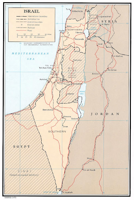 Mapa político de Israel