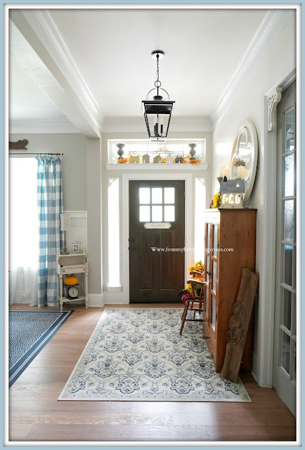 Farmhouse Cottage Style Fall Foyer- From My Front Porch To Yours