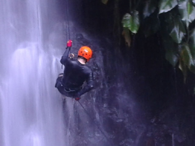 Itbog Waterfalls Rappelling