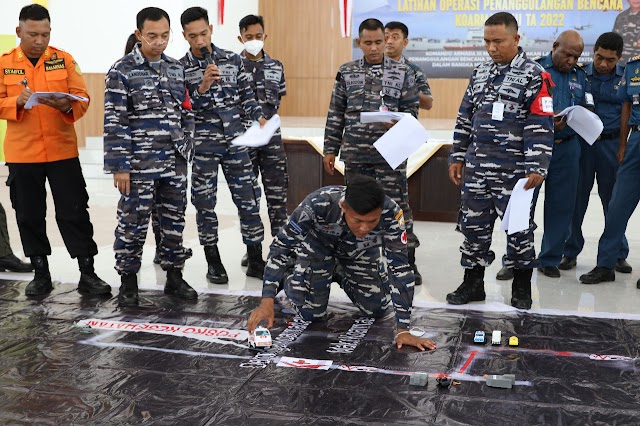 Antisipasi Bencana Alam Koarmada III Laksanakan TFG Pada Latihan Gabungan Operasi Penanggulangan Bencana Laut