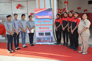 Mahindra inaugurates India's first all women-run automobile workshop in Jaipur--Kindly Disseminate