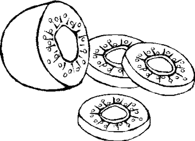 Desenhos para colorir de frutas refrescante para incrementar a sua pesquisa escolar ou para se divertir.