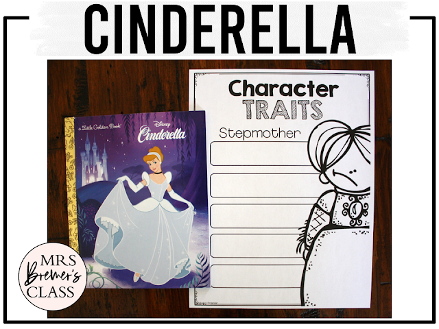 Cinderella Fairy Tales activities unit with literacy printables, reading companion activities, and lesson ideas for First Grade and Second Grade