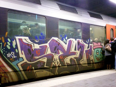 EKS Airbrush Mural on Train