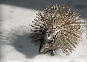 My Antique Silver Hedgehog Pincushion (hedgehog pincushion )