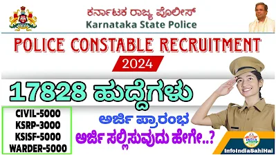 Karnataka State Police (KSP) Recruitment 2024: 9,000 Civil and Armed Police Constable Posts Open!