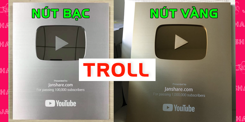 Ghép tên vào nút bạc, nút vàng Youtube