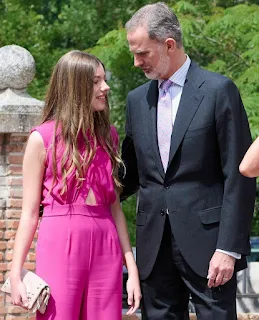 Infanta Sofia of Spain Fuchsia jumpsuit