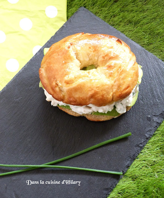 Bagel home-made façon salade de crabe