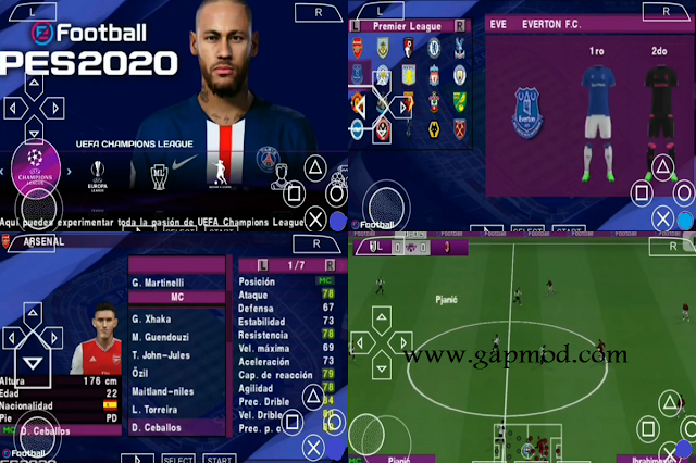 Free Download PES 2020 PPSSPP Lite by M Pro Gaming Update 2020/2021