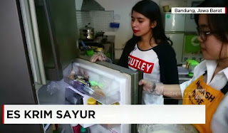 Anda yang tidak suka sayuran, jangan khawatir. Anda bahkan bisa menikmati aneka sayuran dalam bentuk ek krim,  di Bandung. Inovasi kuliner ini sekaligus jadi pilihan jajanan sehat. Published on Jan 15, 2017.