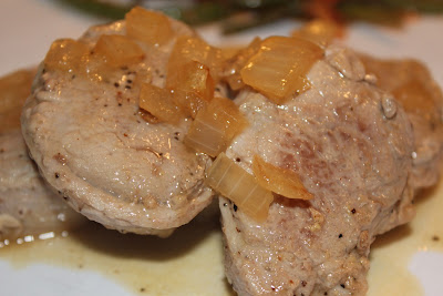 Maple-mustard pork medallions