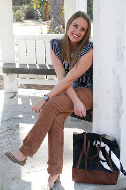 Navy & Chestnut Outfit Inspiration & JORD wooden watch