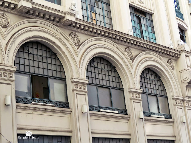 Close-up da fachada da Casa das Arcadas - Sé - São Paulo