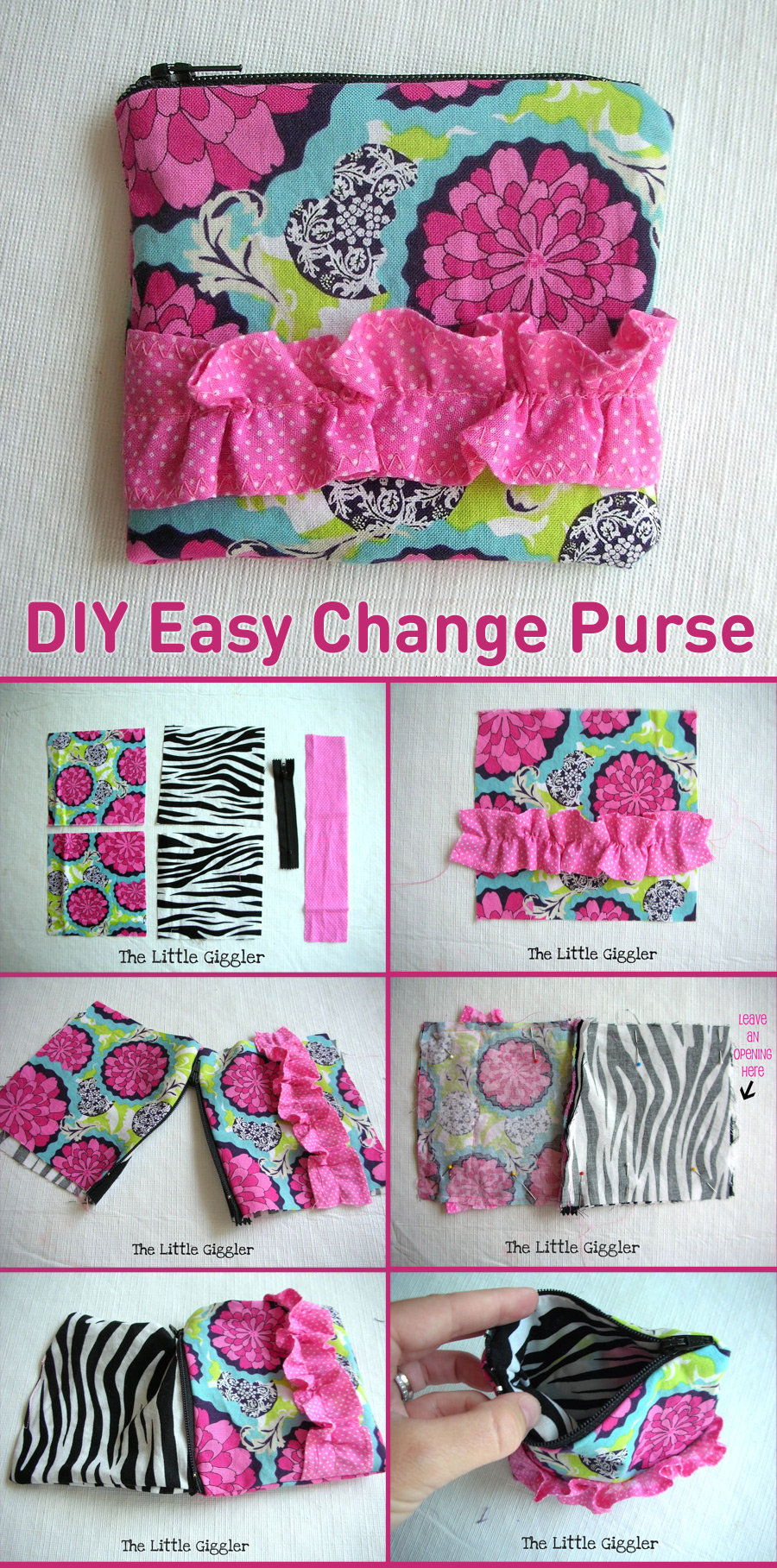 DIY Easy Change Purse Tutorial