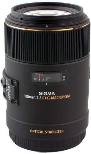 Sigma 105mm F2.8 EX DG OS HSM Macro Lens for Canon SLR Camera