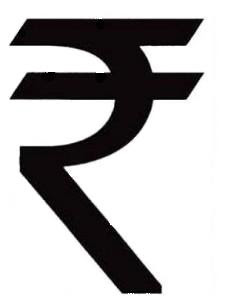 india rupee symbol