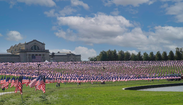 Flags of Valor display in St. Louis photo by mbgphoto