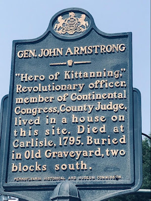 Gen. John Armstrong Historical Marker in Carlisle, Pennsylvania