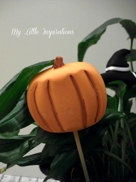 Decorazioni in gesso per Halloween - zucca - My Little Inspirations