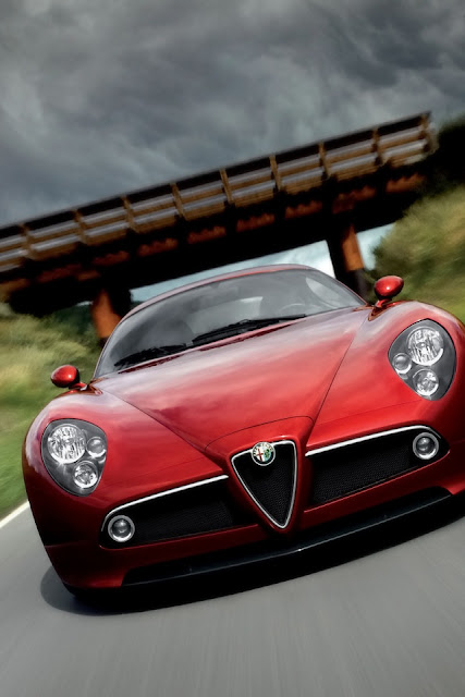 Alfa Romeo 8C Car iPhone Wallpaper
