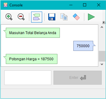 Flowchart Membuat Diskon Belanja