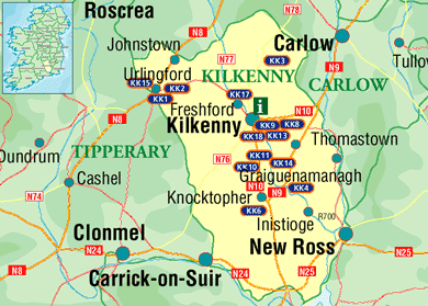 Kilkenny Map Region City