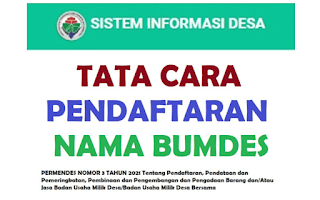 Mekanisme Pendaftaran Nama BUMDes Melalui Sistem Informasi Desa