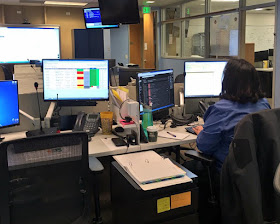 Photo of logistics staff in State EOC